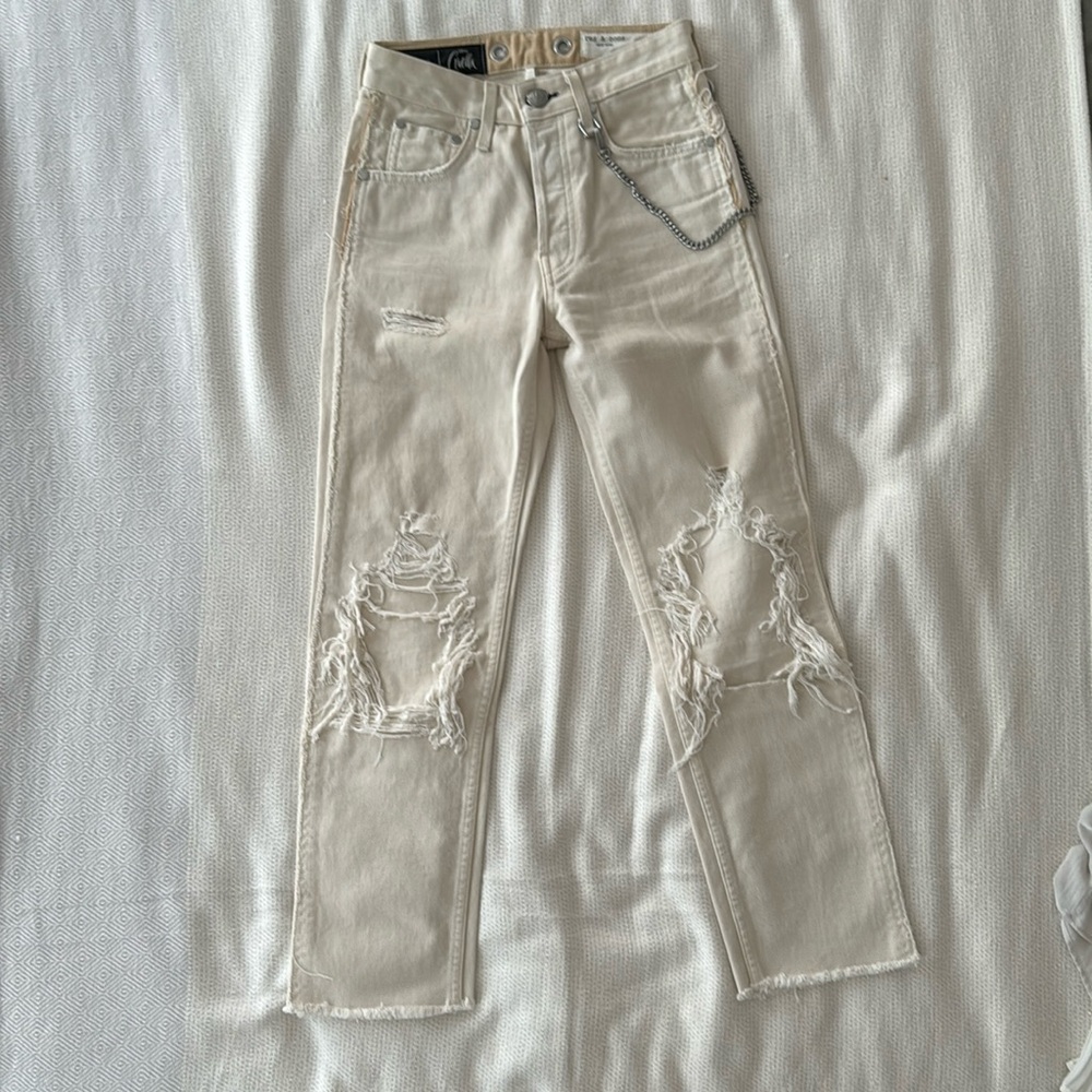 rag & bone maya high-rise straight jean - size 23
